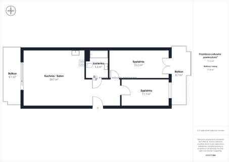3-pokojowy apartament w Wiślanych Tarasach