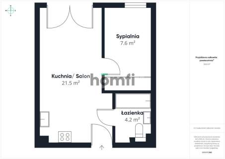 Eleganckie 2 pokojowe mieszkanie Orunia Górna