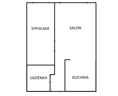 2-pokojowe mieszkanie 34,34 m Jaworzno, Podwale
