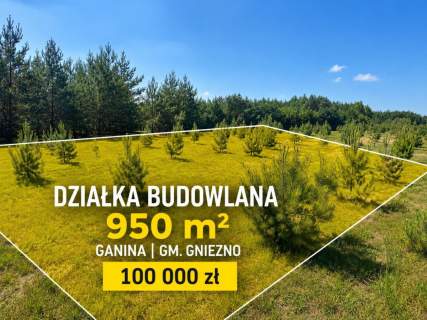 Działka na sprzedaż, 950 m2, Ganina