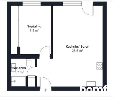 Piękne mieszkanie 46m2 Nowe blisko PKP
