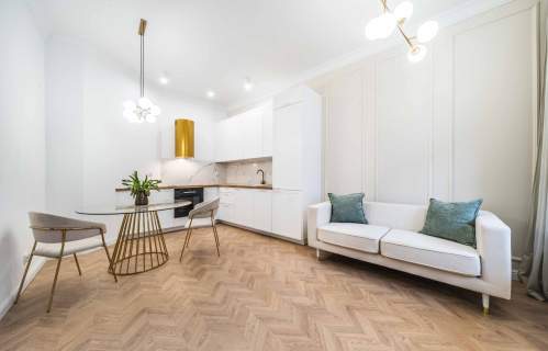 Urządzone dwa pokoje balkon kamienica Wilda