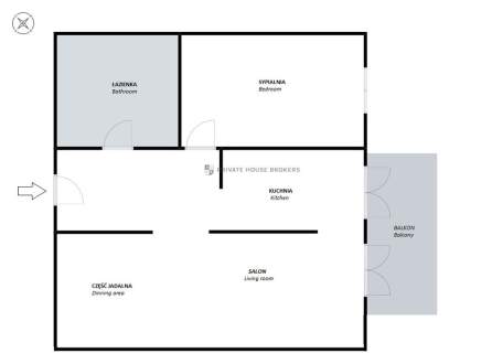 2 pokoje Apartamenty Novum Rakowicka Balkon