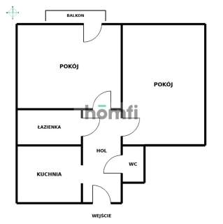 2 POKOJE Z POTENCJAŁEM NA 3 BALKON, WINDA, GARAŻ
