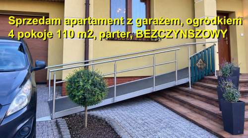 Apartament bezczynszowy z ogródkiem i garażem