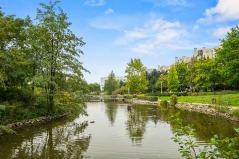 MARINA MOKOTÓW, widok na staw i park, 0% prowizji