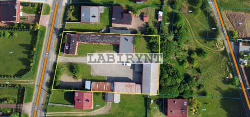 Hale, budynki pod działalność 327m2, działka 2400m2