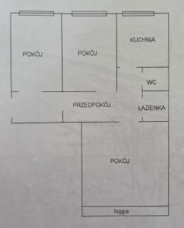 Mieszkanie 3-pokojowe osobna kuchnia osobne WC