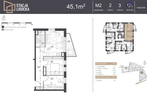 NOWE MIESZKANIA. 3 POKOJE BALKON