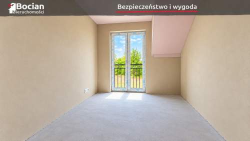 Funkcjonalny, słoneczny bliźniak z dużym ogrodem