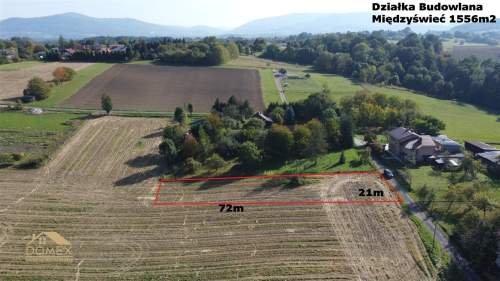Działka budowlana 1556 m Międzyświeć