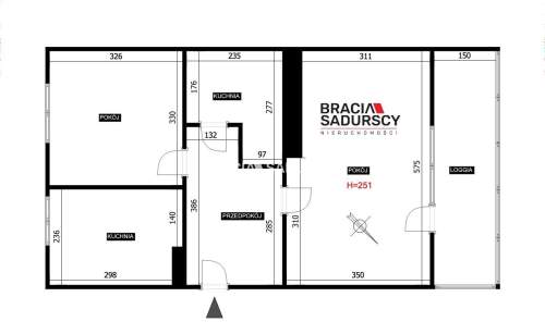 2 POKOJE 52 m BALKON OSOBNA KUCHNIA