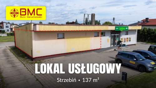 Do wynajęcia lokal usługowy 137m2, Strzebiń