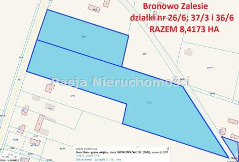 Grunt rolny Bronowo Zalesie