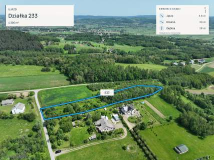 Działka z panoramą Pogórza