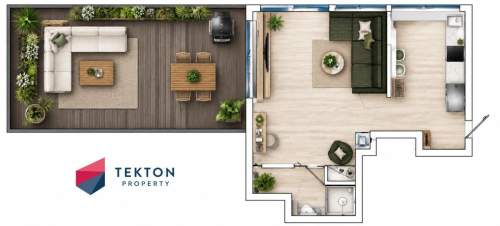 Studio z panoramicznym tarasem I Żurawiniec