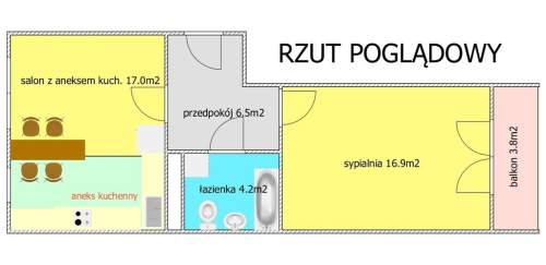 Wroc Kościuszki, 2 pok, dwustronne balkon winda