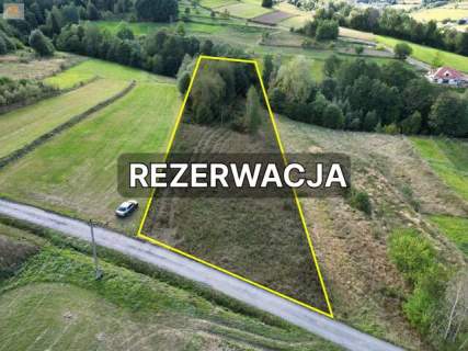 Działka z częścią budowlaną Tenczyn 3503 m2 gm. Lubień