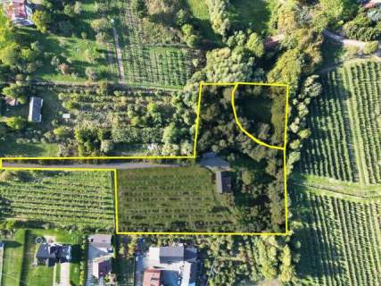 Duża działka z domem Czarny Potok 8700 m2, sad i potok