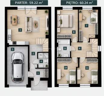 DOM 170 m2 Z DUŻYM OGRÓDKIEM 393m2