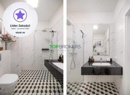Salon z aneksem i sypialnia, taras