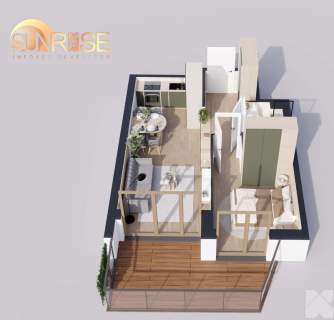 Sunrise Park Mieszkanie nr 4.5 2 pokoje 39,43 m2 balkon 