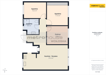 Dom wolnostojący 82m2 z działką 500m2