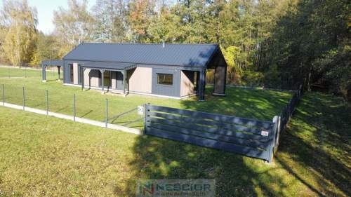 Nowoczesny dom 90 m w Golicach blisko natury