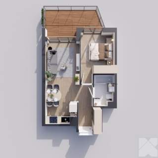 Sunrise Park Mieszkanie nr 3.3 2 pokoje 39,25 m2 balkon