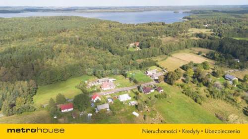 Działka z budynkiem gospodarczym, 800 m od jeziora