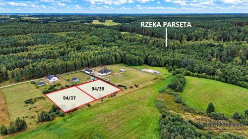 Działki budowlane blisko lasu i rzeki Parsęty.