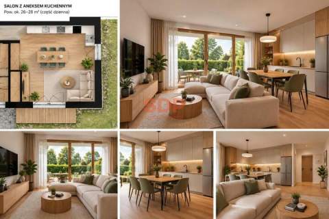 Apartament 4 pokoje z prywatnym ogrodem 74 m2 Wrocław Maślice