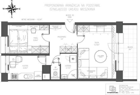 Mieszkanie na sprzedaż, 42 m2, Gdańsk