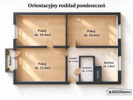 3 pokojowe mieszkanie w poszukiwanej lokalizacji