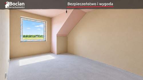 Funkcjonalny, słoneczny bliźniak z dużym ogrodem 