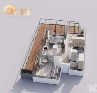 Sunrise Park Mieszkanie nr 3.2 3 pokoje 47,42 m2 balkon