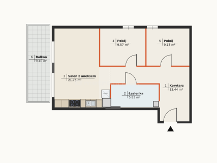 3-pokojowe mieszkanie dla rodziny, parking, balkon