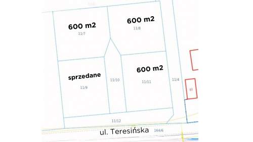 Działka 600 m , Ruda k. Radzymina, MPZP, media