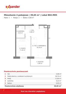 Rumia nowe 3-pokojowe 54,25 m balkon 6,78 m , rynek pierwotny