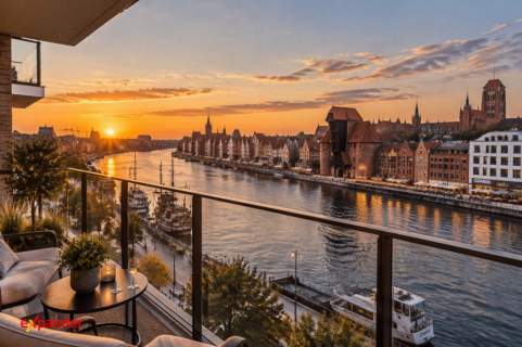 Luksusowy Apartament nad Motławą Taras i Ogród Zimowy Młody Gda