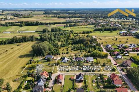 7 działek budowlanych w Koszarówce MPZP Powierzchnie 853-1489...