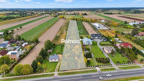 Działka 1,49 ha Sławacinek Nowy, dojazd z dwóch stron