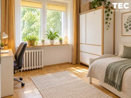 3 POKOJE 59,3 m PO REMONCIE BALKON NOWY TRAMWAJ ZIELEŃ P