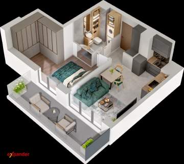 Nowe 2 pokoje / Nowoczesna inwestycja/Balkon 10mkw