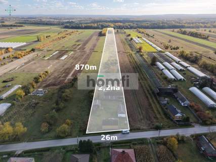 Gospodarstwo rolne, dom, gospodarstwo i mały las