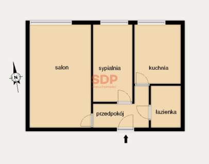 2 pokoje na Biskupinie, winda, piwnica