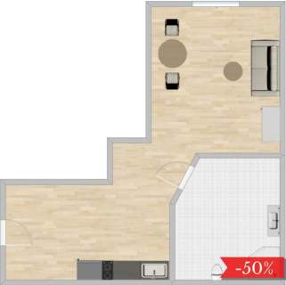 Jasna kawalerka, pet-friendly - Górnych Wałów 4
