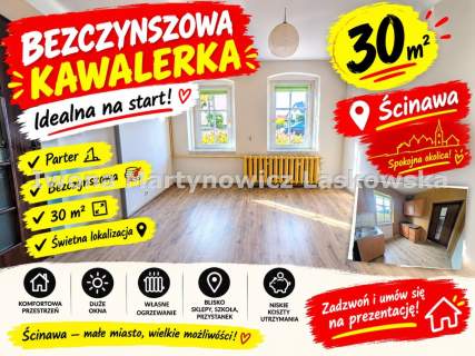 Kawalerka na parterze, 30m2, Ścinawa
