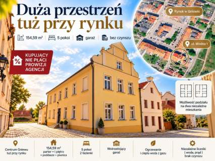 Mieszkanie na sprzedaż Gniew 154,59 m , 5 pokoi