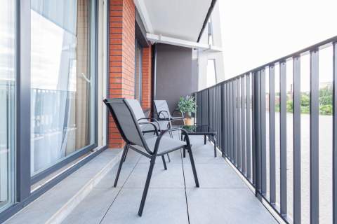 Dwupokojowe mieszkanie nad Odrą parking i balkon 